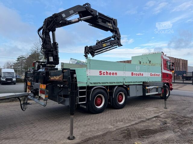 Autokrāna kravas automašīna Scania 164L-480 V8 6x4 + CRANE HIAB 350-4 + JIB 90-4 -...