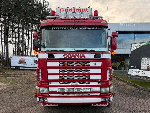 Autokrāna kravas automašīna Scania 164L-480 V8 6x4 + CRANE HIAB 350-4 + JIB 90-4 -...