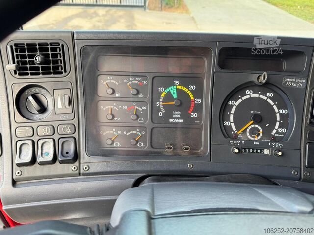 Autokrāna kravas automašīna Scania 164L-480 V8 6x4 + CRANE HIAB 350-4 + JIB 90-4 -...