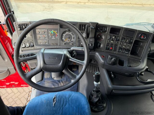 Iekraušanas platforma Scania 164L-480 V8 6x4 BAUSTOFF + KRAN HIAB 350-4 + JI...