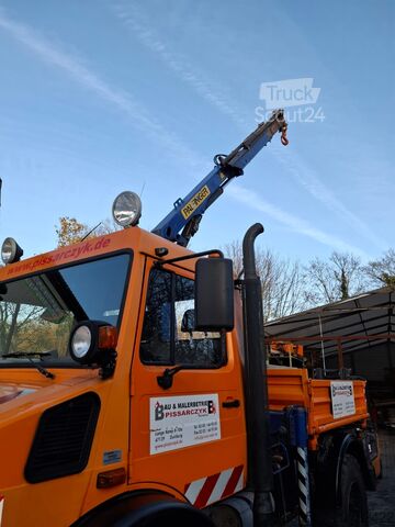 Unimog 1450 med kran Mercedes-Benz Unimog U