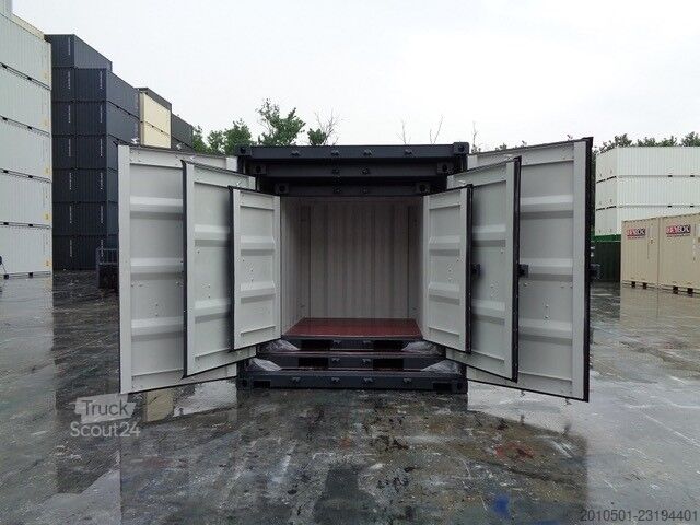  10/ 8/6 Fuß Set Baucontainer / Lichtgrau Minicontainer/Containerset/Self Storage
