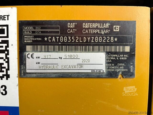  Caterpillar 352 TECHNICAL INSPECTION REPORT