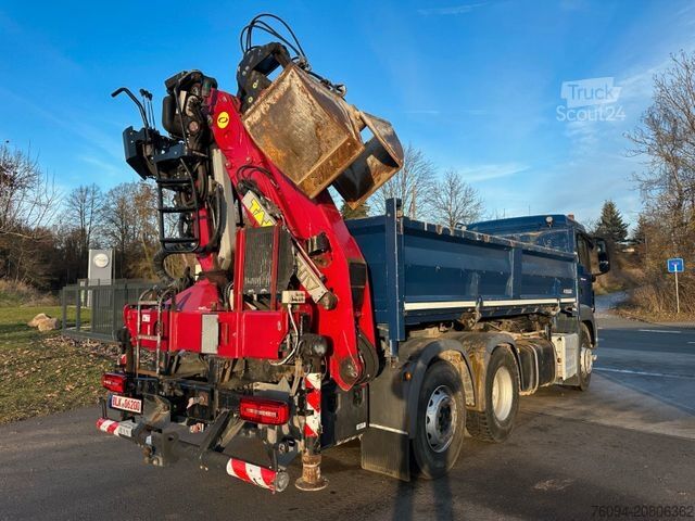 Camion benne MAN TGS 26.420 Selbstlader Kran Kipper 2xBordmatik