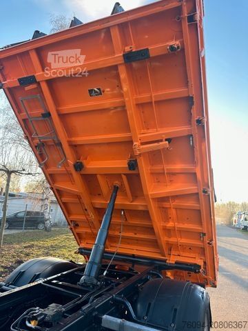 Camion-benne tricar MAN TGS 18.290 4x2 Kipper KRAN 12m FUNK AHK