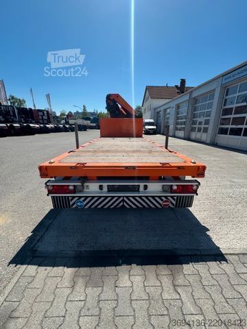Remorque porte-engins surbaissée  FAKA ZAA18 TandemContaineranhänger