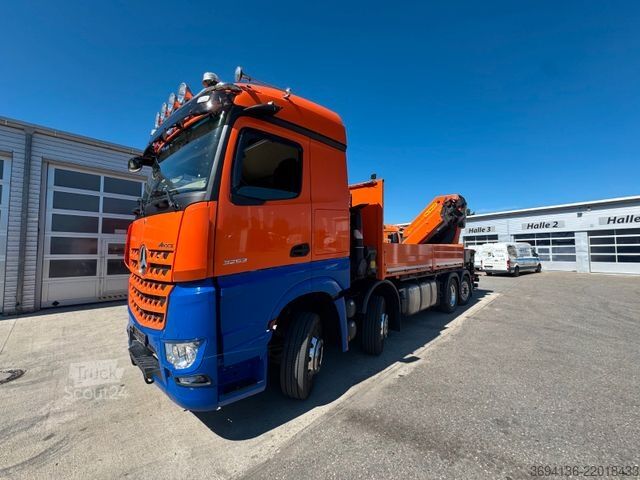 Кран, монтиран на камион MERCEDES-BENZ Arocs 3253 L 8x2/6 PK 78002 Ladekran