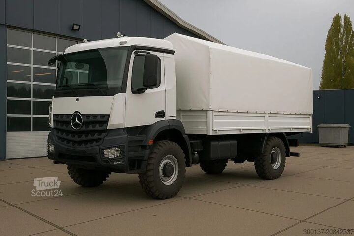 Tarpaulin Mercedes-Benz Arocs 1836 A 4x4 Cargo Truck