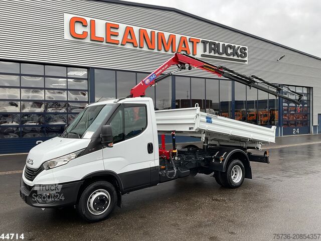 Volquete de 3 lados Iveco Daily 72C18 HMF laadkraan 3,4 Tonmeter laadkraa...