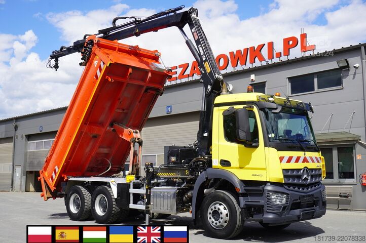 Volquete de 2 lados Mercedes-Benz Arocs 2640 6x4 / 100 tho. km! / HIAB