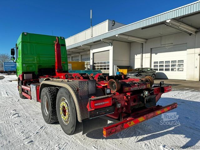 Camión portacontenedores de gancho DAF XF 480 SC Meiller Funk Lift + Lenkachse Retarder