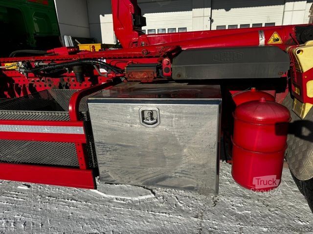 Camión portacontenedores de gancho DAF XF 480 SC Meiller Funk Lift + Lenkachse Retarder