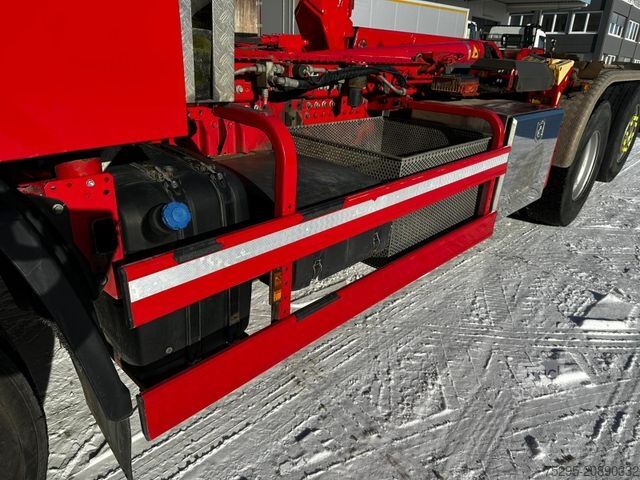 Camión portacontenedores de gancho DAF XF 480 SC Meiller Funk Lift + Lenkachse Retarder