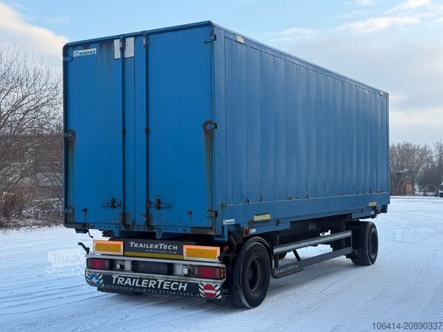 Remorcă cu șasiu interschimbabil MS-PARTS VC 14L/A + BRÜCKE KRONE