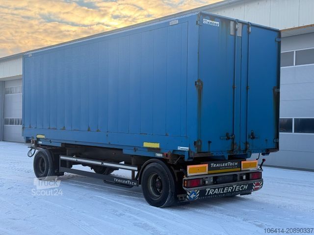 Remorcă cu șasiu interschimbabil MS-PARTS VC 14L/A + BRÜCKE KRONE