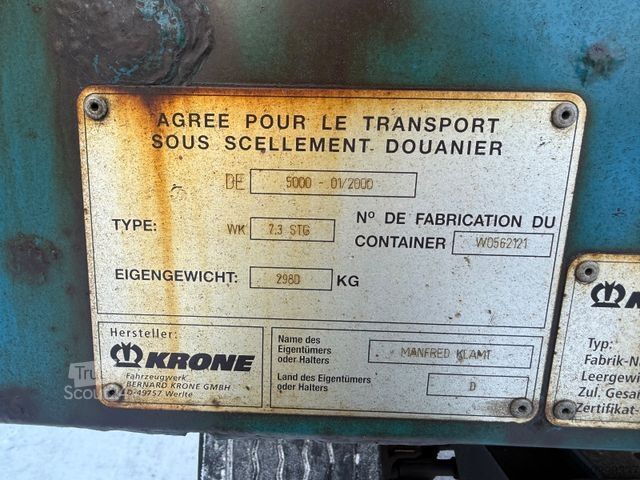 Remorcă cu șasiu interschimbabil  MS-PARTS VC 14L/A + BRÜCKE KRONE