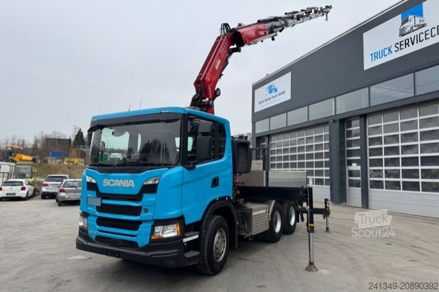 Grue montée sur camion SCANIA G540 6x4 Fassi 395-7 SZM&Pritsche