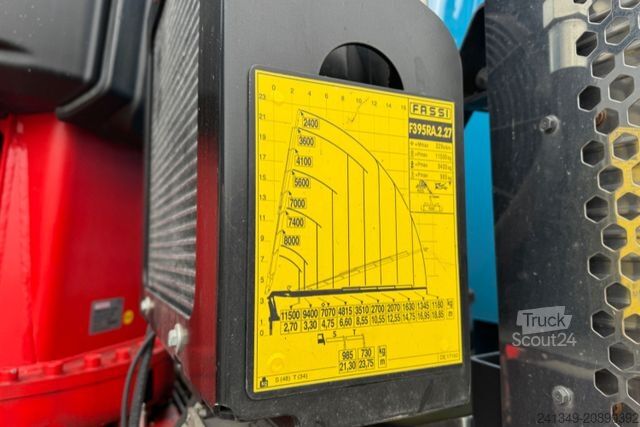 Grúa montada en camión SCANIA G540 6x4 Fassi 395-7 SZM&Pritsche