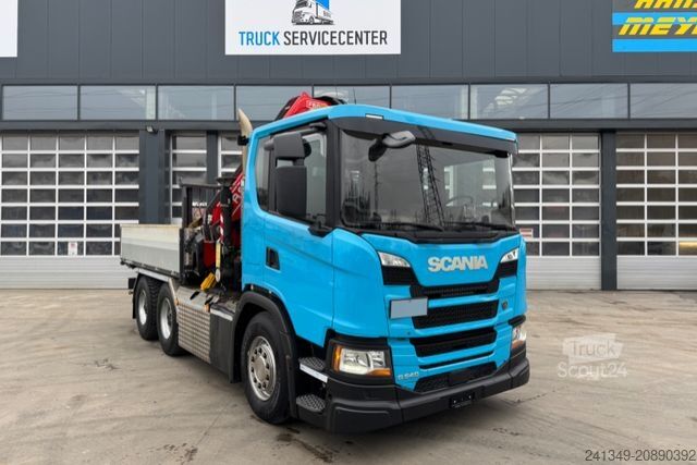 Grúa montada en camión SCANIA G540 6x4 Fassi 395-7 SZM&Pritsche