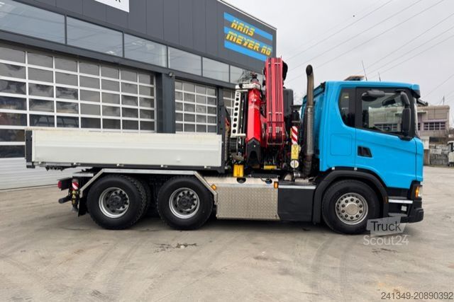 Grúa montada en camión SCANIA G540 6x4 Fassi 395-7 SZM&Pritsche