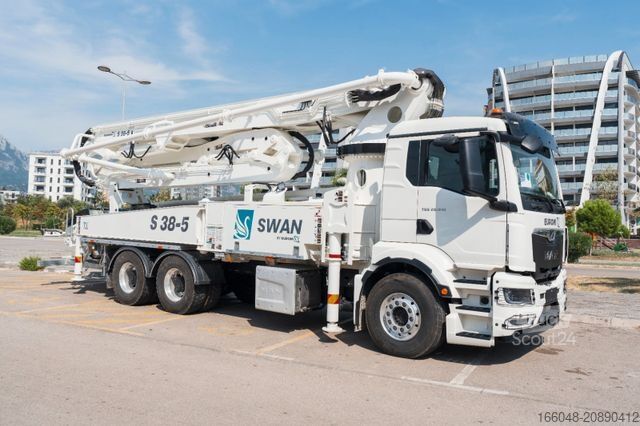 Tovornjak s črpalko za beton MAN TGS 26.510 6x4 SWAN TSP 38-5 160RZ    ( 38m )