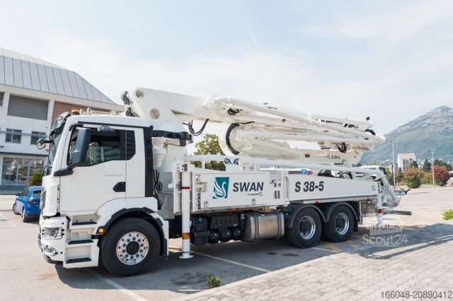 Tovornjak s črpalko za beton MAN TGS 26.510 6x4 SWAN TSP 38-5 160RZ    ( 38m )