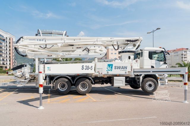 Tovornjak s črpalko za beton MAN TGS 26.510 6x4 SWAN TSP 38-5 160RZ    ( 38m )