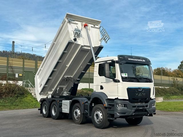 Basculantă MAN TGS 41.480 BB 8X4 Euromix Mulden Kipper HARDOX