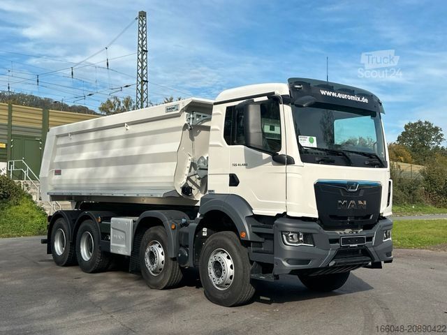Basculantă MAN TGS 41.480 BB 8X4 Euromix Mulden Kipper HARDOX