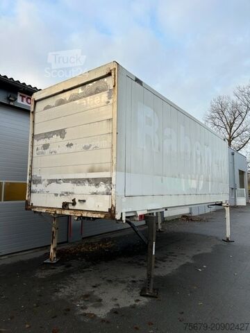 Wechselbrücke mit Kofferaufbau Krone BDF-System 7.450 mm, Heck Rolltor