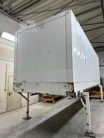 Wechselbrücke mit Kofferaufbau Krone BDF-System 7.450 mm, Heck Rolltor