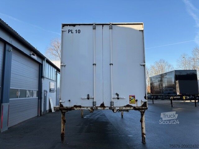 Wechselbrücke mit Kofferaufbau Krone BDF-System 7.45 m, mit Portaltüren