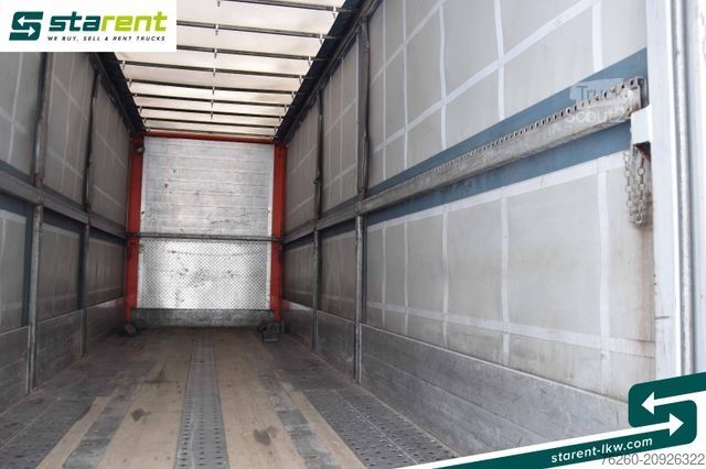 Remorcă deschisă cu prelată  Gföllner Tandemanhänger Bordwände Rampen 2 Achs