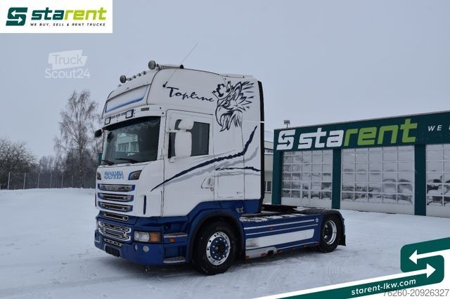 Standaard trekker SCANIA R500 V8 Topline 2 Leiter-Hydraulik Standklima