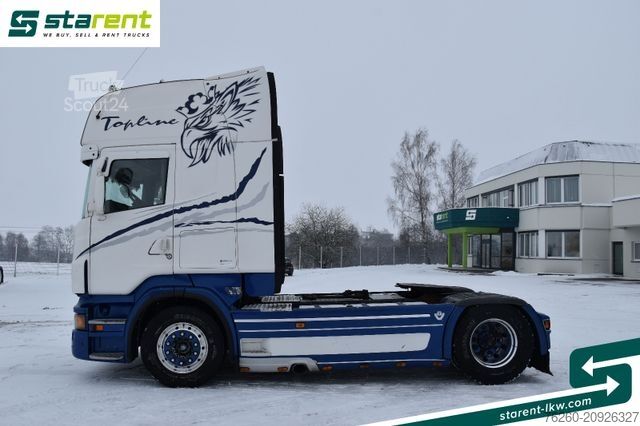 Standaard trekker SCANIA R500 V8 Topline 2 Leiter-Hydraulik Standklima