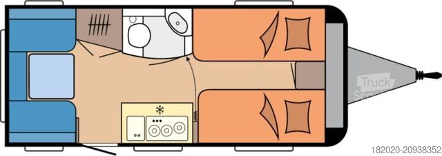 Husvagn HOBBY OnTour 460 DL AUTARKPAKET, AUFLASTUNG 1500Kg