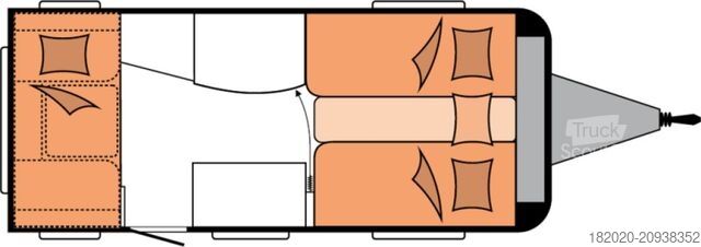 Husvagn HOBBY OnTour 460 DL AUTARKPAKET, AUFLASTUNG 1500Kg