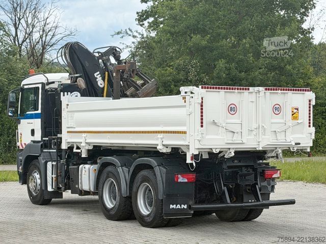 Γερανός τοποθετημένος σε φορτηγό MAN TGS 26.440*KIPPER 5,20 m + LHO L140NZ * 6x4 *TOP