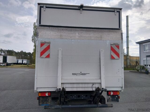 Camion caisson Iveco EuroCargo ML 75 E 19/P LBW Türe im Koffe