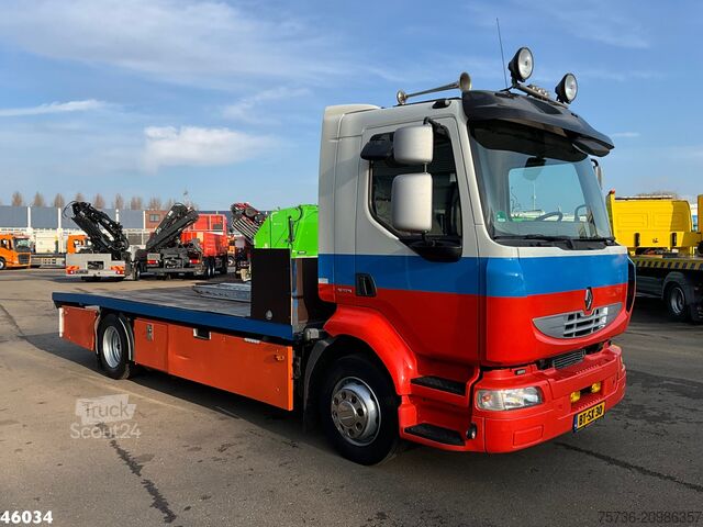 Fourgon porte-voitures Renault MIDLUM 240-12 Autotransporter met oprijrampen