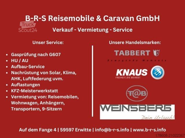 Camping-car intégral WEINSBERG CaraCore 700 MEG, 180PS, Auto, Solar, Alarm TV