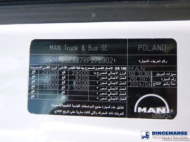 Chassis cabine MAN TGS 33.360 6x4 chassis Euro 2 new/unused