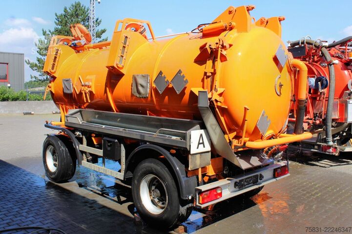 Tartálykocsi pótkocsi ASSMANN Assmann 12m³ Saug u.Druck INOX V4A +ADR/GGVS