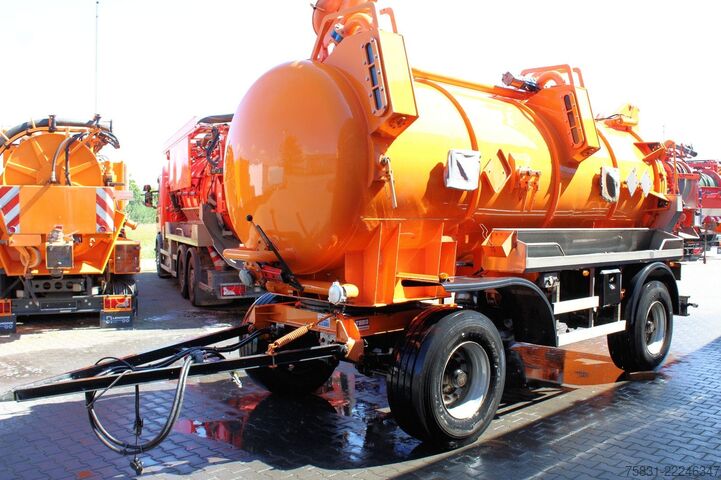 Tartálykocsi pótkocsi ASSMANN Assmann 12m³ Saug u.Druck INOX V4A +ADR/GGVS
