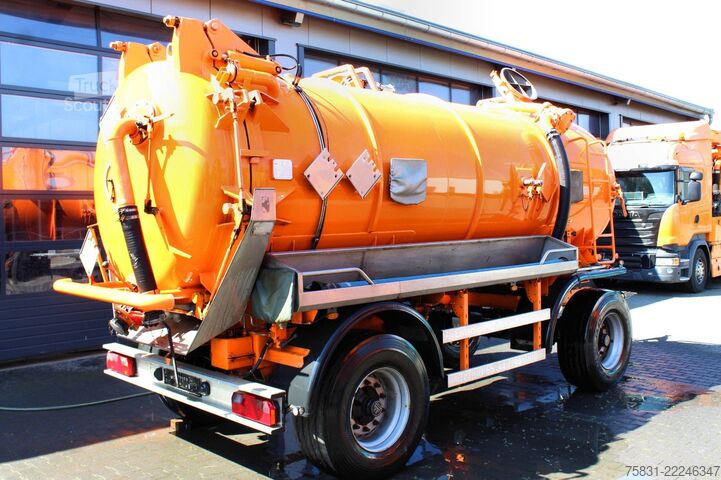 Tartálykocsi pótkocsi ASSMANN Assmann 12m³ Saug u.Druck INOX V4A +ADR/GGVS