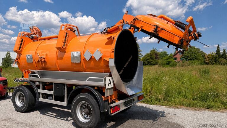 Tartálykocsi pótkocsi ASSMANN Assmann 12m³ Saug u.Druck INOX V4A +ADR/GGVS