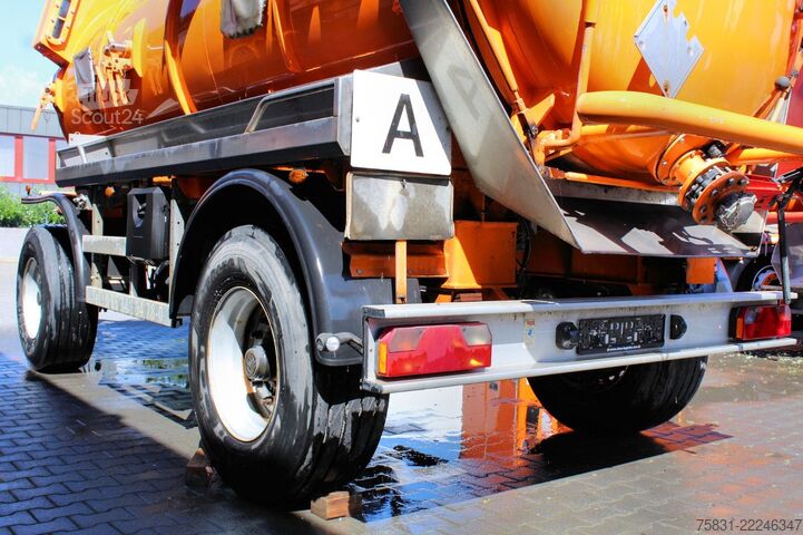 Tartálykocsi pótkocsi ASSMANN Assmann 12m³ Saug u.Druck INOX V4A +ADR/GGVS