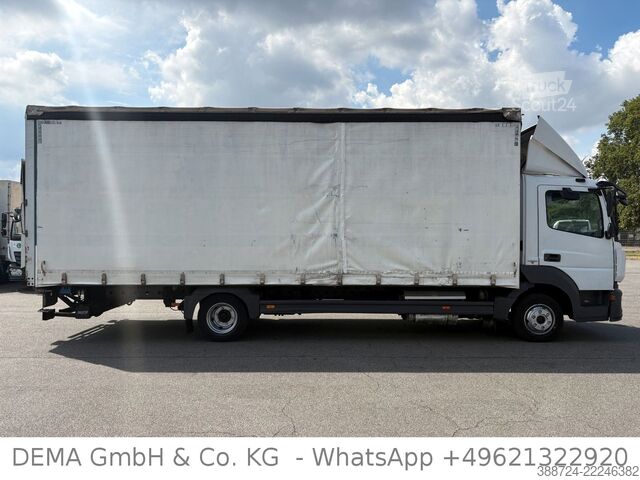 Furgon cu prelată laterală MERCEDES-BENZ Atego 818*E6a*LBW*Klima*XL Zertifikat*TÜV*