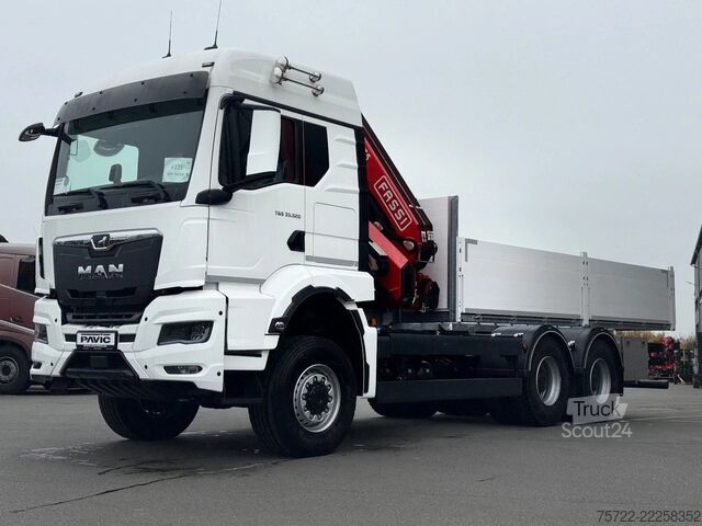 Læsseplatform MAN TGS 33.520 6x6 BL Pritsche Kran Fassi F235A.2.24