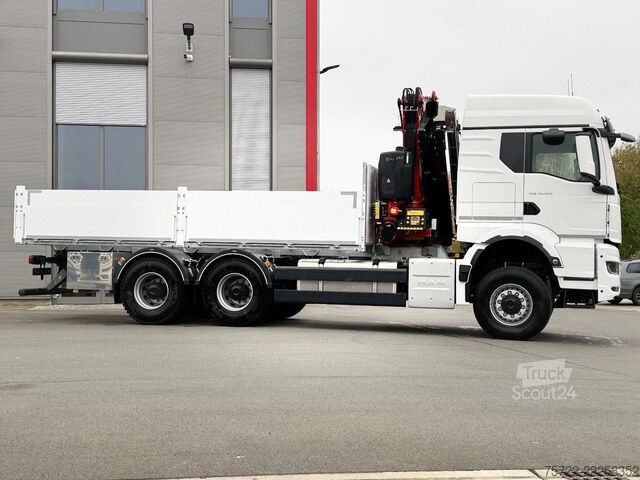 Læsseplatform MAN TGS 33.520 6x6 BL Pritsche Kran Fassi F235A.2.24